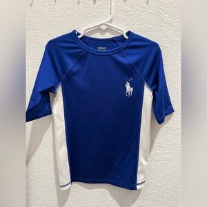 Ralph Lauren boys Kids rashguard swim shirt